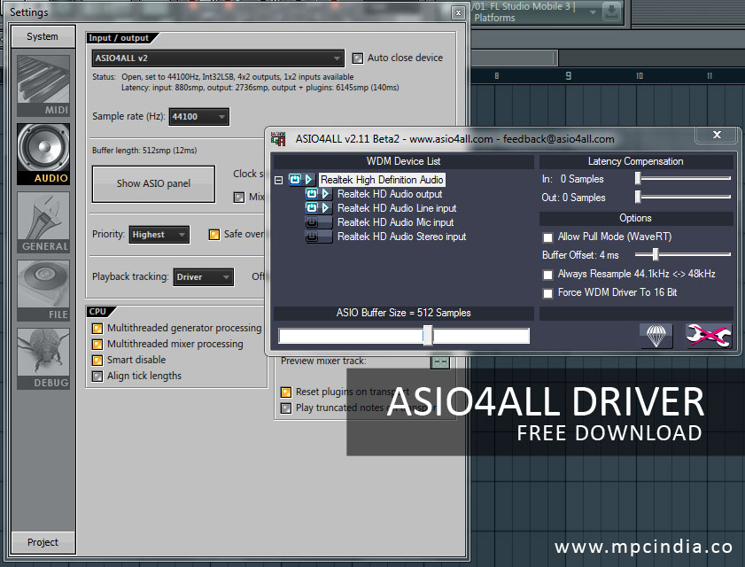 download fl studio asio driver